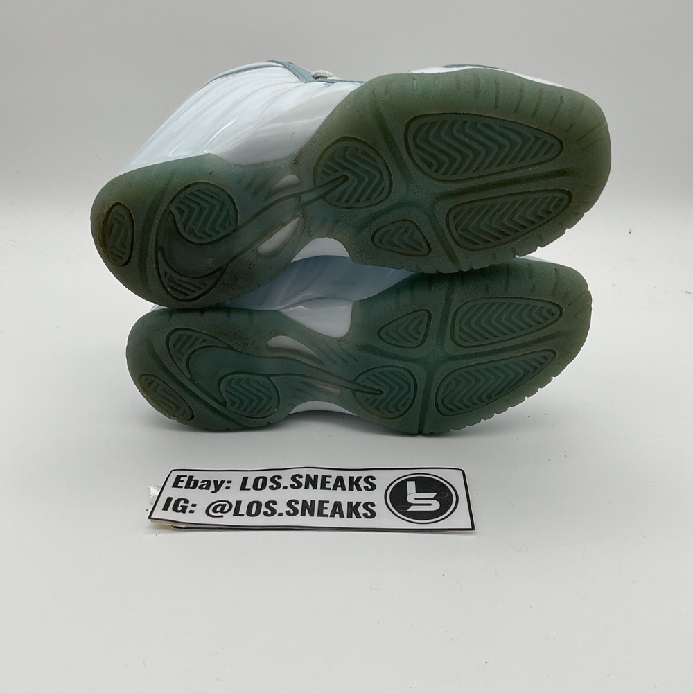 Nike Kids White & Light Blue Foamposite Sneakers - Picture 7 of 8